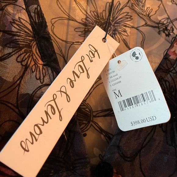 Floral Sheer Midi Dress - Navy - Picture 5 of 9